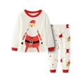 thumbnail image 1 of ASFGIMUJ Kids Christmas Pajamas Cotton Long Sleeve Matching Holiday Pjs Set Toddler Boys Girls Kids Xmas Jammies Boy Outfits, 1 of 3