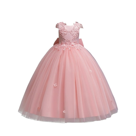 ASFGIMUJ Little Girl Dresses Spring And Summer New Dress Puffy Dress Princess Dress Model Catwalk Dress Party Dresses For Teen Girls,Size 4 Years—5 Years