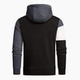 thumbnail image 1 of ASFGIMUJ Men's Casual Color Matching Long Sleeved Fashion Tether Pullover Top, 1 of 3