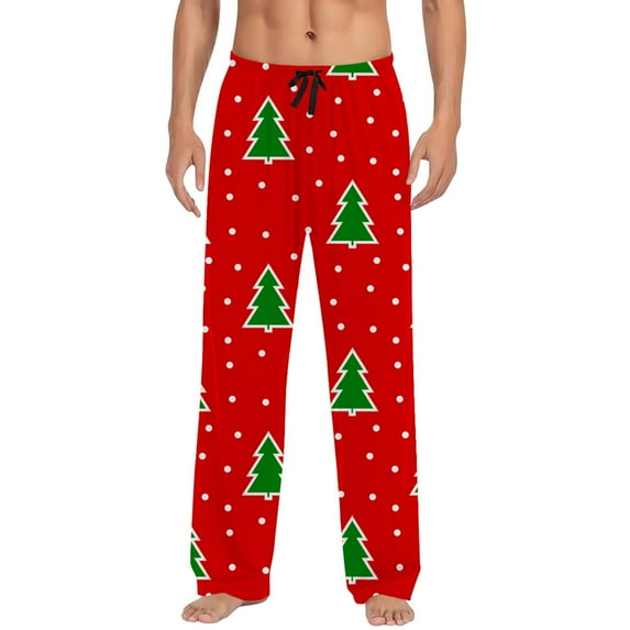 ASFGIMUJ Mens Christmas Pajama Pants Sleepwear Lounge Pajama Bottoms Christmas Casual Pants With Drawstring And Pockets