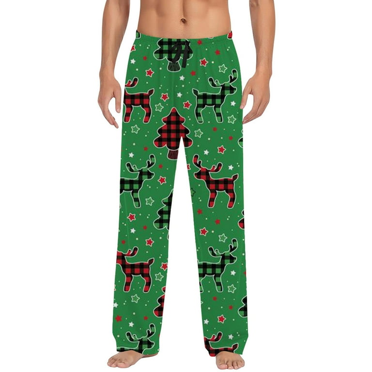 ASFGIMUJ Mens Christmas Pajama Pants Sleepwear Lounge Pajama