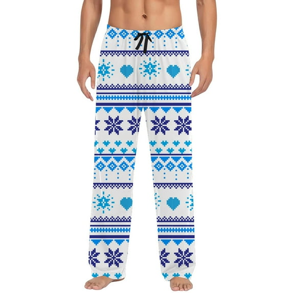ASFGIMUJ Mens Christmas Pajama Pants Sleepwear Lounge Pajama Bottoms Christmas Casual Pants With Drawstring And Pockets