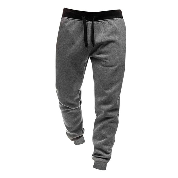 ASFGIMUJ Mens Sweatpants With Pockets Casual Hop Pants Solid Color Track Lace Up Workout Pants With Pocket Warm Pants B XXL Walmart Business Supplies