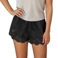 thumbnail image 1 of ASFGIMUJ Satin Shorts for Women Low Rise Lace Trim Patchwork Silk Micro Shorts Lounge Pettipants Pajamas (Pj) Bottoms, 1 of 4