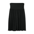 thumbnail image 1 of ASFGIMUJ Simlu Skirts For Women Regular And Plus Size Skirt With Pockets Below The Knee Length Ruched Flowy Midi Skirt, 1 of 6