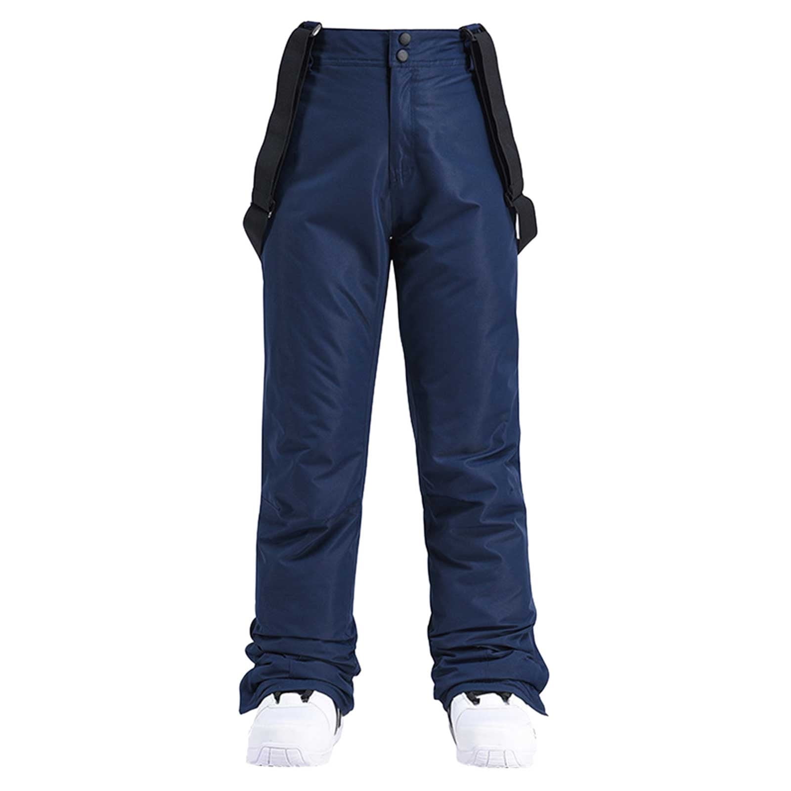 ASFGIMUJ Snow Pants Womens Plus Size Stretch Insulated Bib Overalls Solid Color One Piece Suspenders Trousers Ski Pants Walmart Business Supplies