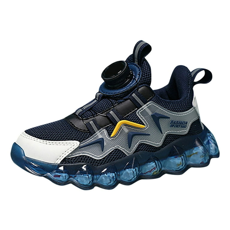 ASFGIMUJ Toddler Boy Shoes Size 9.5 Years 10 Years Trendy Breathable Mesh Light Up Running With Assorted Colors Toddler Girl Sneakers