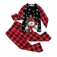 thumbnail image 1 of ASFGIMUJ Toddler Boys And Girls Christmas Pajamas Kid Long Sleeve Sleepwear Set Girls Casual Xmas Pjs Set,Size 6-7Years, 1 of 3