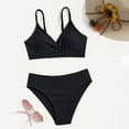 thumbnail image 1 of ASFGIMUJ Toddler Girls Swimsuit Sport Solid High Waist Bikini Set Swimwear Bathing Suit Toddler Bathing Suit Girl,2 Piece,Size 12-14Y, 1 of 3