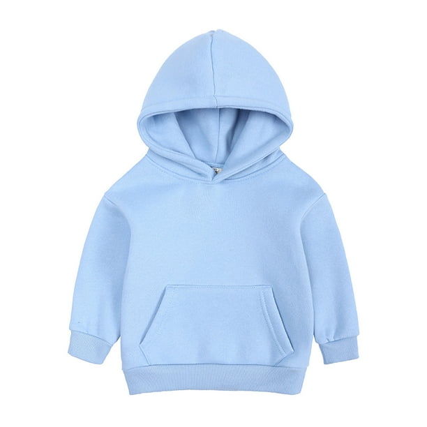 ASFGIMUJ Toddler Hoodies Boys Girls Pullover Sweatshirt Solid Plus Babies Hooded Color Top Coat Tops Tops Boys Sweatshirts Size 12 Months 24 Months Walmart Business Supplies