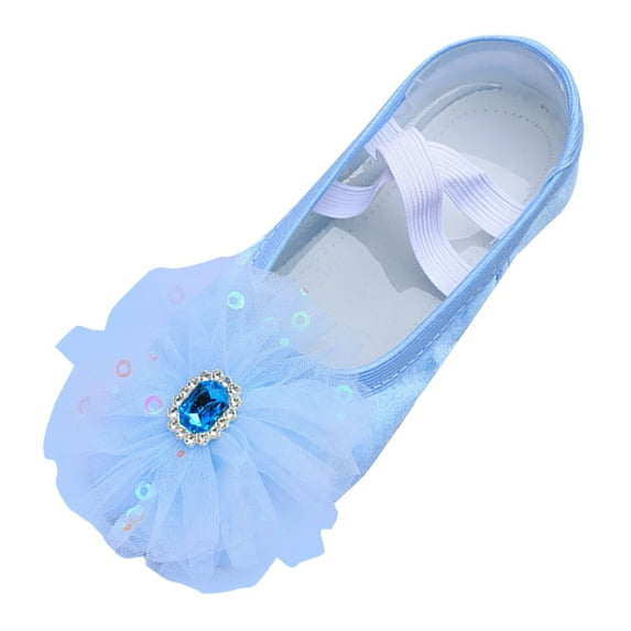 ASFGIMUJ Toddler Shoes Dance Shoes Ballet Performances Diamond Lace Yoga Shoes For Shoes For Toddler,Size 11.5 Years-12 Years