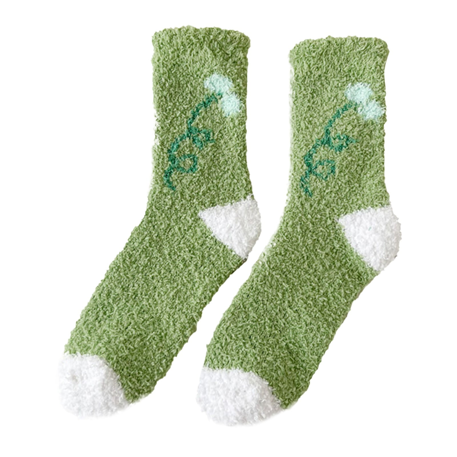 ASFGIMUJ Toddler Socks Warm Coral Velvet Sleeping Socks Day Family