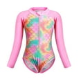 thumbnail image 1 of ASFGIMUJ Toddler Swimsuit Girl Swimwear Long Sleeve Summer Beach Rash Guard Beach Swimwear Swimming Pools And Hot Springs Baby Bathing Suit Girl,2 Piece,Size 7-8Y, 1 of 8