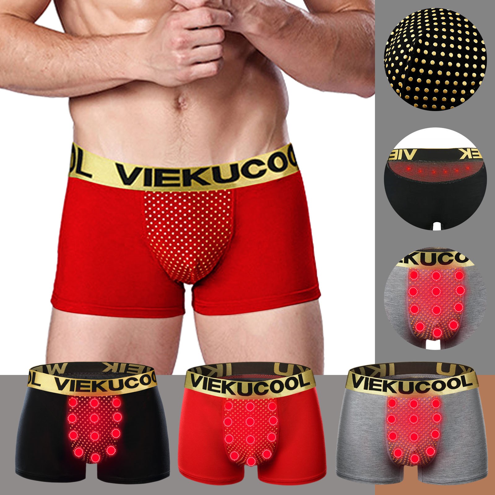 ASFGIMUJ Underwear For Men Pack U Painted Boxer Strong Tourmaline