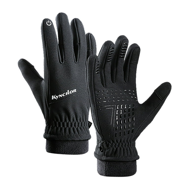 ASFGIMUJ Winter Gloves Women Men Winter Zipper Touchscreen Windproof Warm  Waterproof Snowboarding Windproof Warm Gloves Cycling Sports Plush Ski Gloves  Work Gloves 