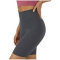 thumbnail image 1 of ASFGIMUJ Women Stretchy High Waisted Yoga Shorts Comfy Workout Running Gym Shorts, 1 of 5
