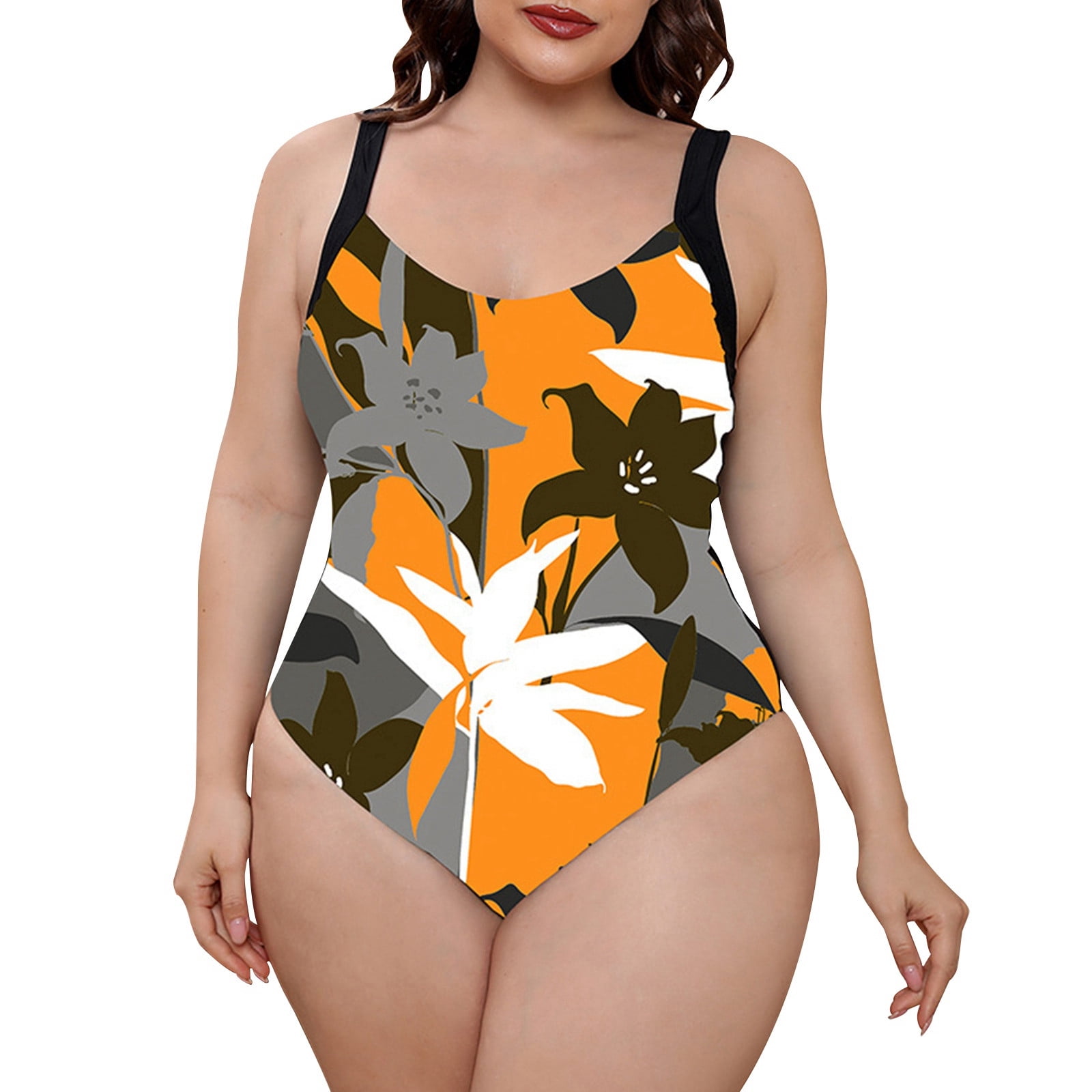 Plus Size Swimsuit Women's Color Matching Hot Spring Bikini