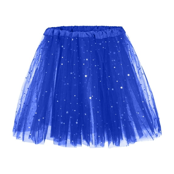 ASFGIMUJ Women's Skirts Midi Plus Skirt Petticoat Princess Cute Underskirt Petticoat Ballet Swing Skirt Puffy And Tutu Skirts Girls Dark Blue One Size