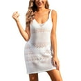 thumbnail image 1 of ASFGIMUJ Women's Swimsuit Smock 2024 Summer Crochet Hollow Knit Swimsuit Beach Dress, 1 of 8