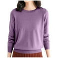 ASFGIMUJ Womens Sweaters Lightweight Base Layer Shirt Crewneck Long