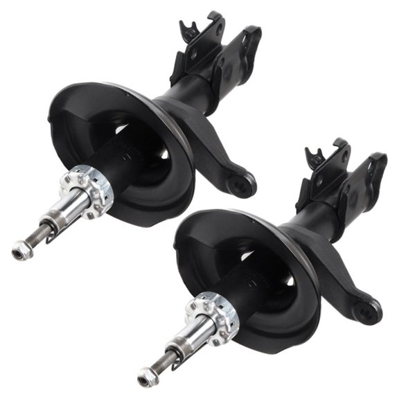 ASFIT-Autoparts 1 Pair Front Left Right Side Struts Shocks Steel for Honda for CR-V 2.4L 2002-2006 Mounting Hardware Double Pipe-Shock Absorber System Gloss Black 331035 331036