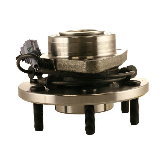 ASFIT-Autoparts 1pc Wheel Hub Assembly Left Driver Front Side Polished 6 Lugs for Nissan for Armada 2005-2007 for Pathfinder 2004 for Titan 2004-2007 139.7-Bolt Circle Diameter 3pc 45.8-Flange Offset