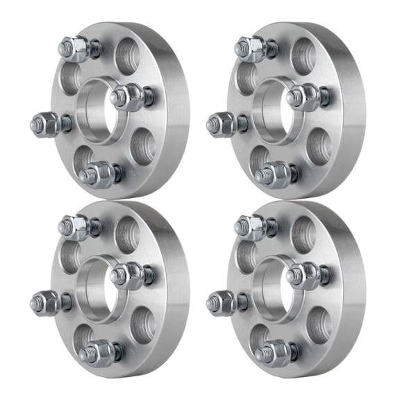 ASFIT-Autoparts 2X 1" 25mm Thick 12X1.5 Hubcentric Wheel Spacers (Silver) for Toyota,for Scion,for Mazda,for Kia,for Ford,for Fiat