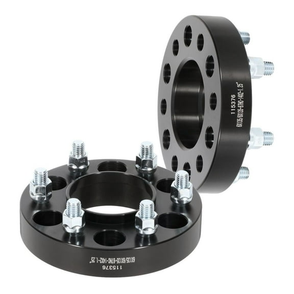 ASFIT-Autoparts 2pc 1.25" Thick Black Hub Wheel Spacers for Ford for Expedition 2004-2014 for F150 2004-2014,for Lincoln for Mark LT 2006-2008 2010-2014 for Navigator 2004-2014 Front Rear Left Right