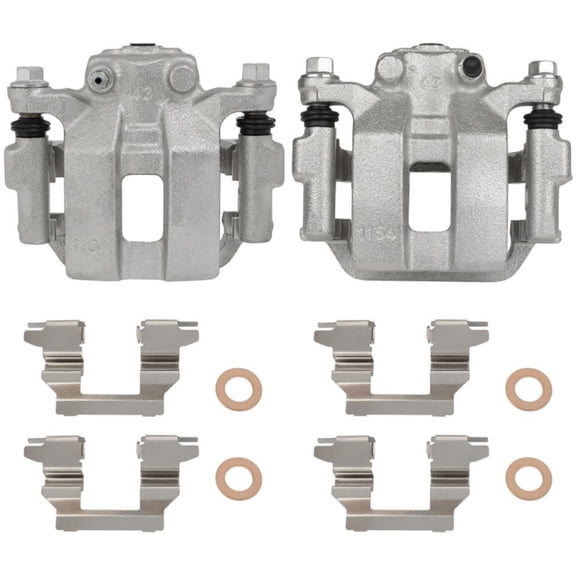 ASFIT-Autoparts 2pcs Disc Brake Caliper Set Rear Left Right Cast Iron 4 Wheel Drive for INFINITI for G35 03-05,for Nissan for Murano 03-07 for Quest 04-09 for 350Z 03-05