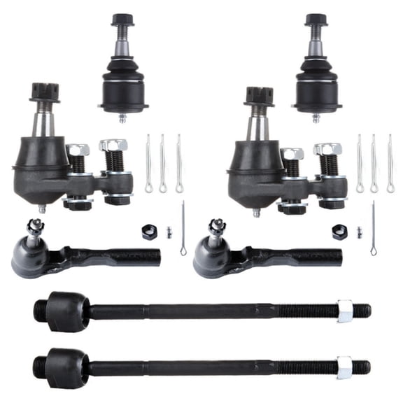 ASFIT-Autoparts 2pcs Front Inner Tie Rod Linkages 2pcs Front Suspension Lower Ball Joints 2pcs Front Suspension Upper Ball Joints Alloy Steel Coated 2WD RWD for GMC,for Chevy Mounting Hardware
