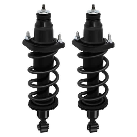 ASFIT-Autoparts 2pcs Rear Side Struts & Springs Shocks Assembly Quick Complete for Honda for Civic 1.7L 2001-2005 Kit Parts Included: Shock Aborber,Boot,Bumper Kit,Spring Seat,Coil Spring,Isolator