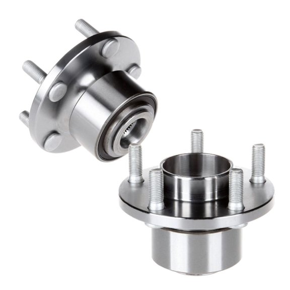 ASFIT-Autoparts 2pcs Wheel Hub and Bearing Set Assembly Front Side Polished Protected Steel with ABS Sensor 5 Lugs for Volvo for C30 2007-2013 for C70 2006-2013 for S40 2004-2011 for V50 2005-2011