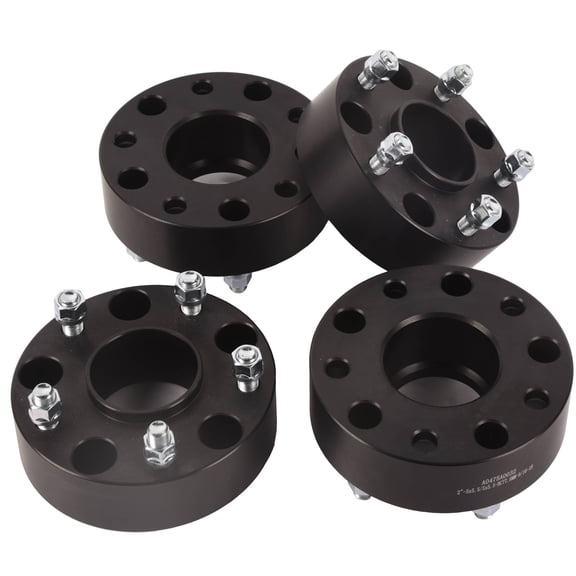 ASFIT-Autoparts 4Pcs 2'' 5x5.5 Wheel Spacers Adapters 9/16 Studs Fits forDodge Ram 1500
