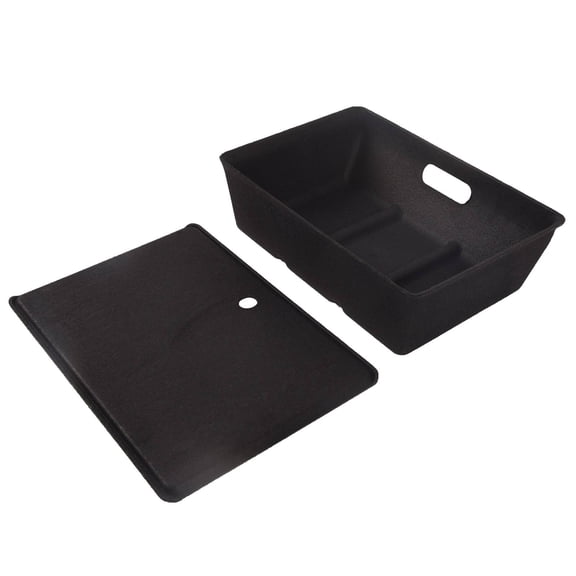 ASFIT-Autoparts For Tesla Model Y 2016-2022 Felt Texture Under Seat Storage Tray Organizer Box