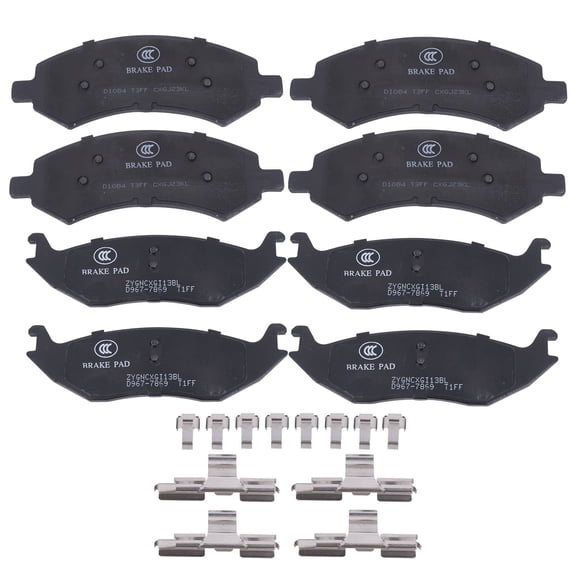 ASFIT-Autoparts Front & Rear Left & Right Ceramic Brake Pads For Dodge RAM 1500 Chrysler Aspen
