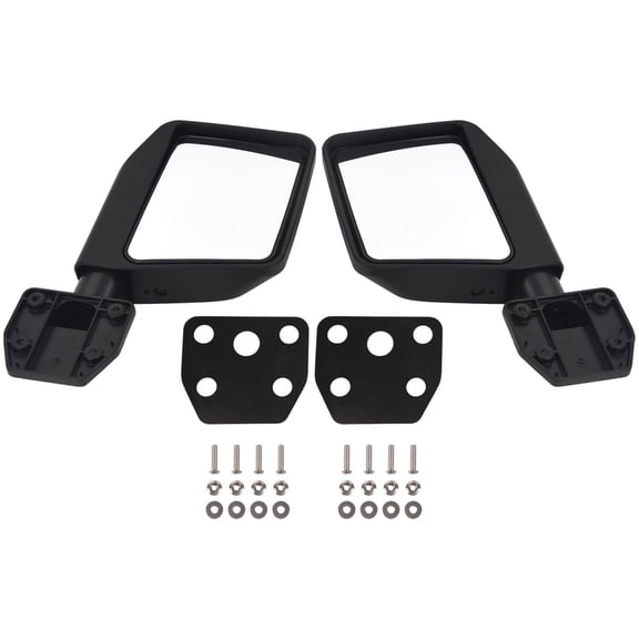 ASFIT-Autoparts Half Door Rear View Mirrors For Jeep Wrangler JK 2007 - 2014 2015 2016 2017 2018