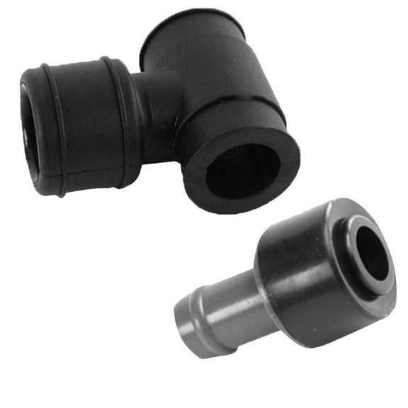 ASFIT-Autoparts New 3 way Breather Hose Connector + PCV Bleeder Valve Fits for VW Passat Audi A4