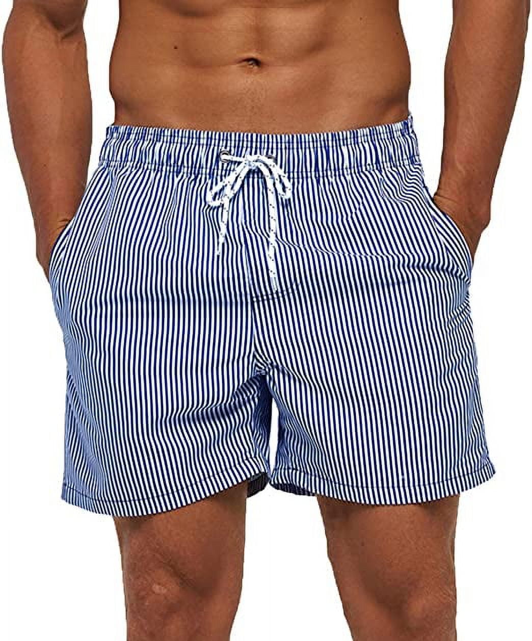 ASG Mens Swimming Trunks 5 Inch Inseam Swim Shorts Summer Bathing Suit