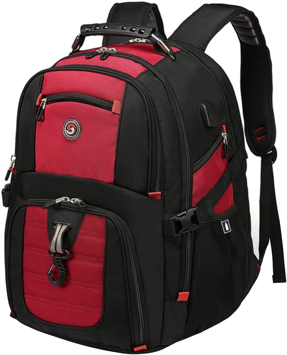 ASGE Extra Large 52L Travel Laptop Backpack with USB Charging Port Fit 17 Inch Laptops for Men Women Walmart