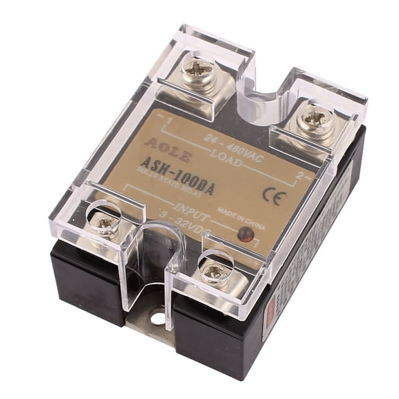 ASH-100DA 3-32VDC to 24-480VAC 100A Single Phase Solid State DC to AC Relay