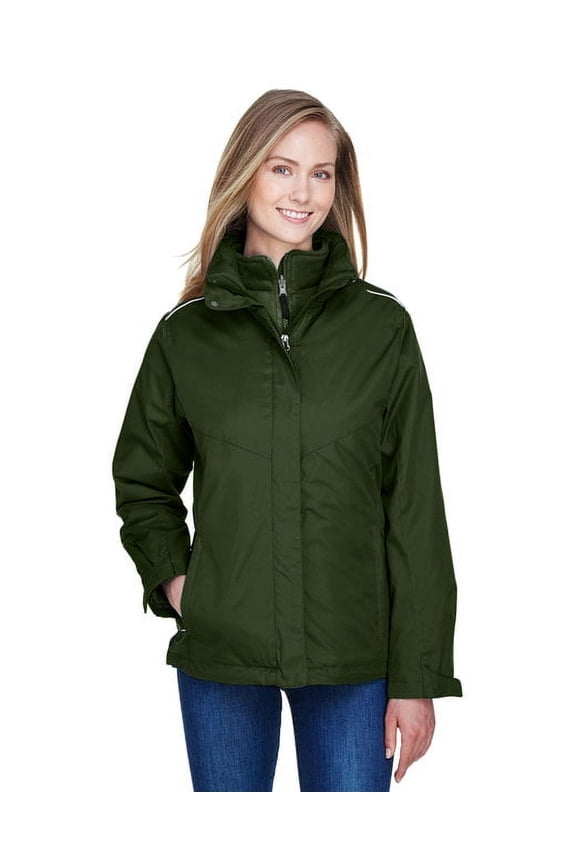 - CORE 365 78205 LADIES' REGION 3-IN-1 JACKET WITH FLEECE LINER, Womens Fleece Jackets