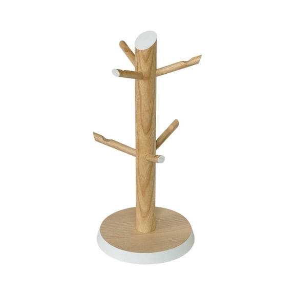 ASH WOOD: SIX-MUG TREE by Peterson Housewares Artwares
