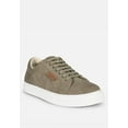 thumbnail image 1 of ASHFORD Taupe Fine Suede Handcrafted Sneakers, 1 of 7