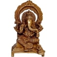 thumbnail image 1 of ASHIRWAD Brass Shri Ganesha Idol for Home Statue of Lord Hindu God (Ganesh-07), 1 of 1