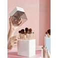 ASHJ Makeup brush storage box dustproof powder brush eye shadow brush