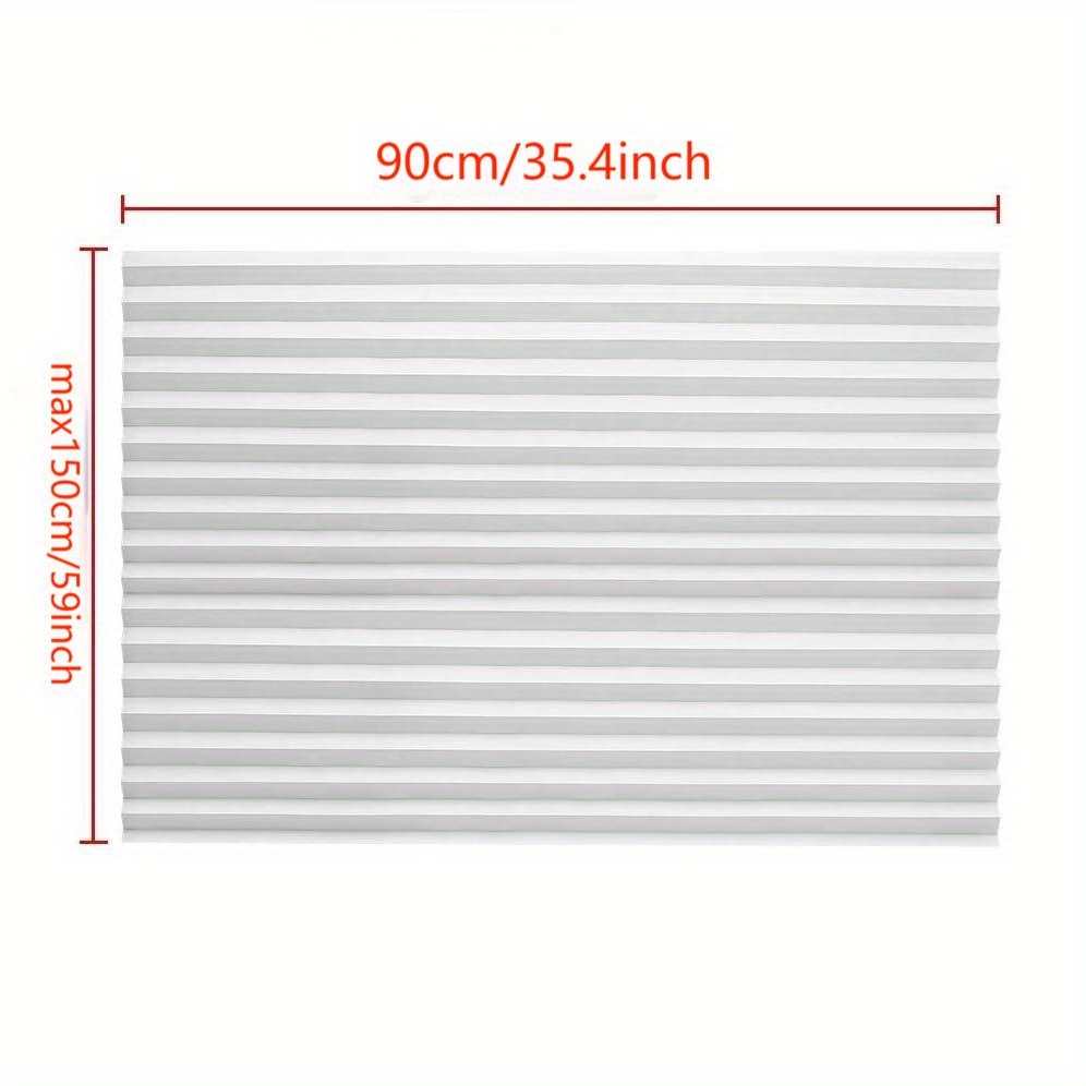 ASHJ Portable blind fullshading curtain selfadhesive pleated blind