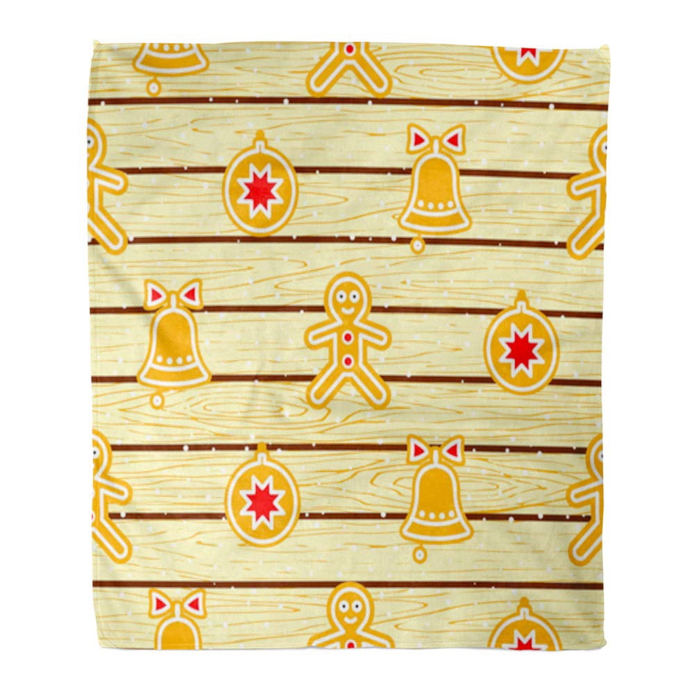 Ultra-Soft Large Brown Gingerbread Blanket main image 1