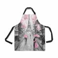 thumbnail image 1 of ASHLEIGH Adjustable Bib Apron for Women Men Girls Chef with Pockets Oil Painting Paris European City Street Landscape France Eiffel Tower Kitchen Apron for Cooking Baking Gardening Cleaning, 1 of 1