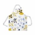 thumbnail image 1 of ASHLEIGH Adjustable Bib Apron for Women Men Girls Chef with Pockets Seamless Fall Autumn Pattern Floral Bird Beige Novelty Kitchen Apron for Cooking Baking Gardening Pet Grooming Cleaning, 1 of 1