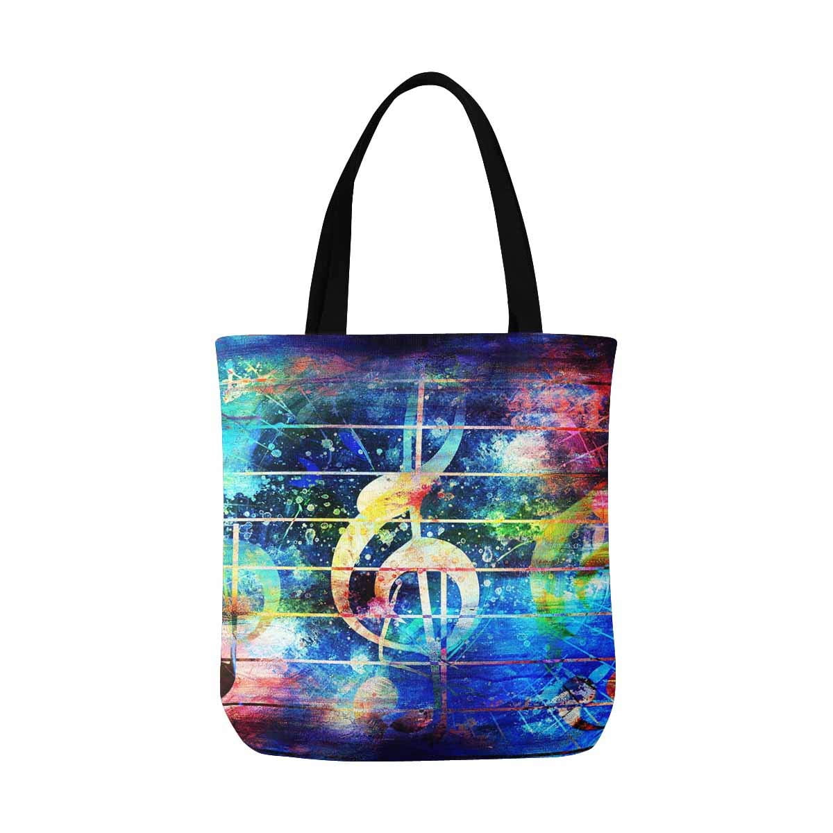 Vintage Violin Tote Bag For Musicians & Music Lovers - 16x16 Canvas Carry All